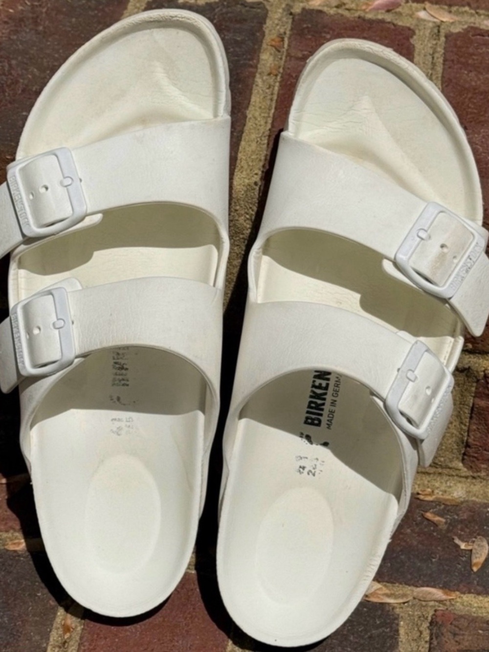 BIRKENSTOCK 41 White EVA Sandals- GUC